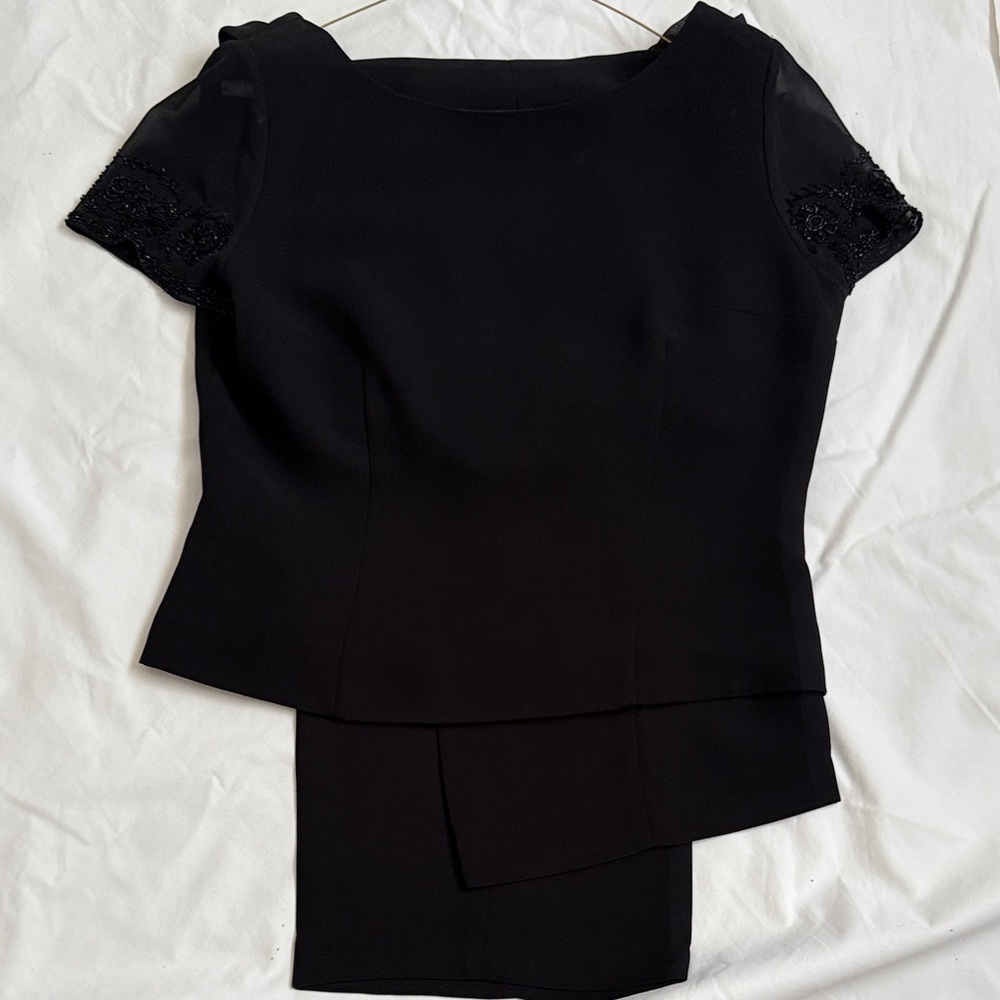 Donna Morgan Black Pantsuit